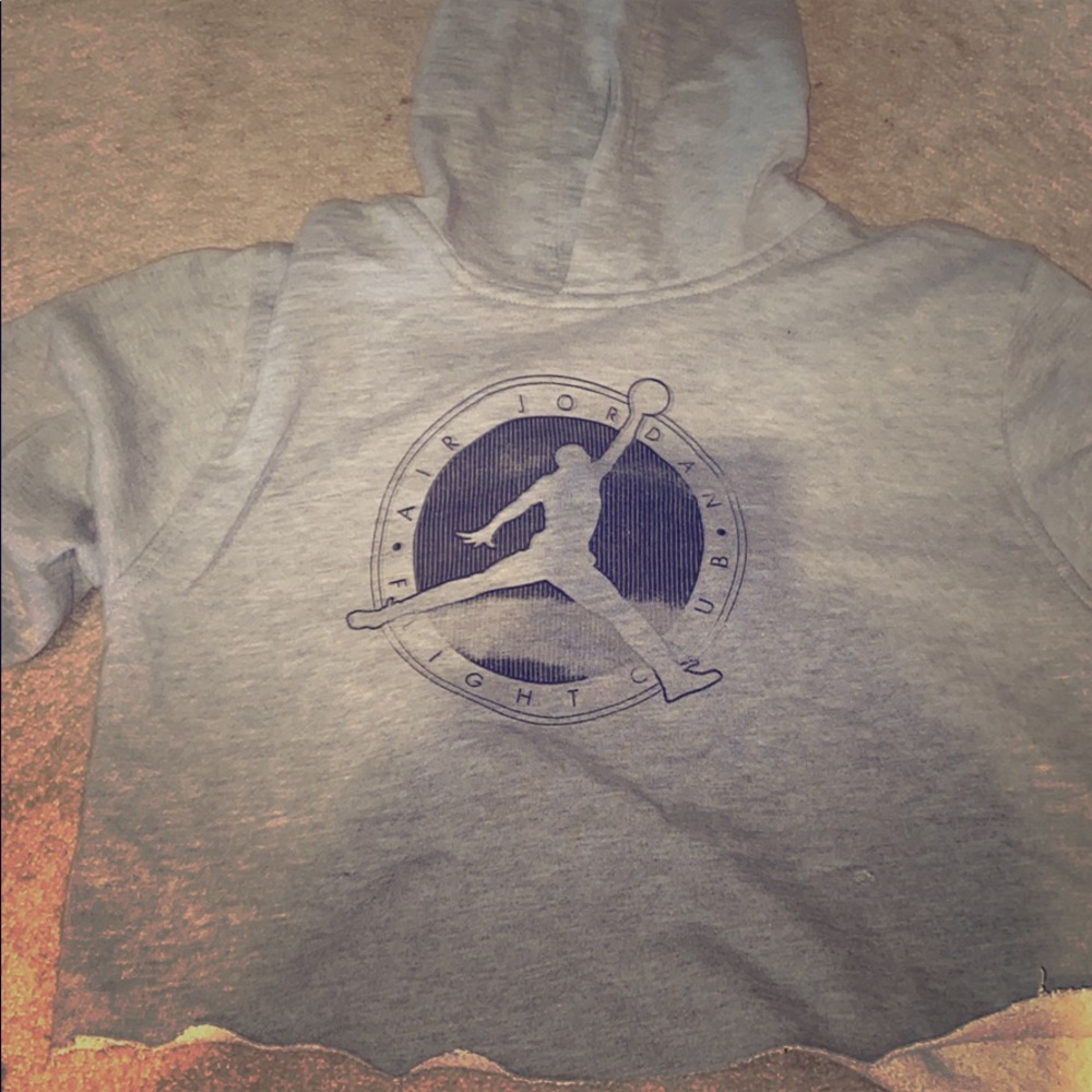 Jordan hoodie crop top